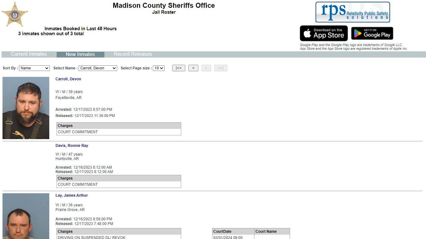 List Inmates - myr2m.com